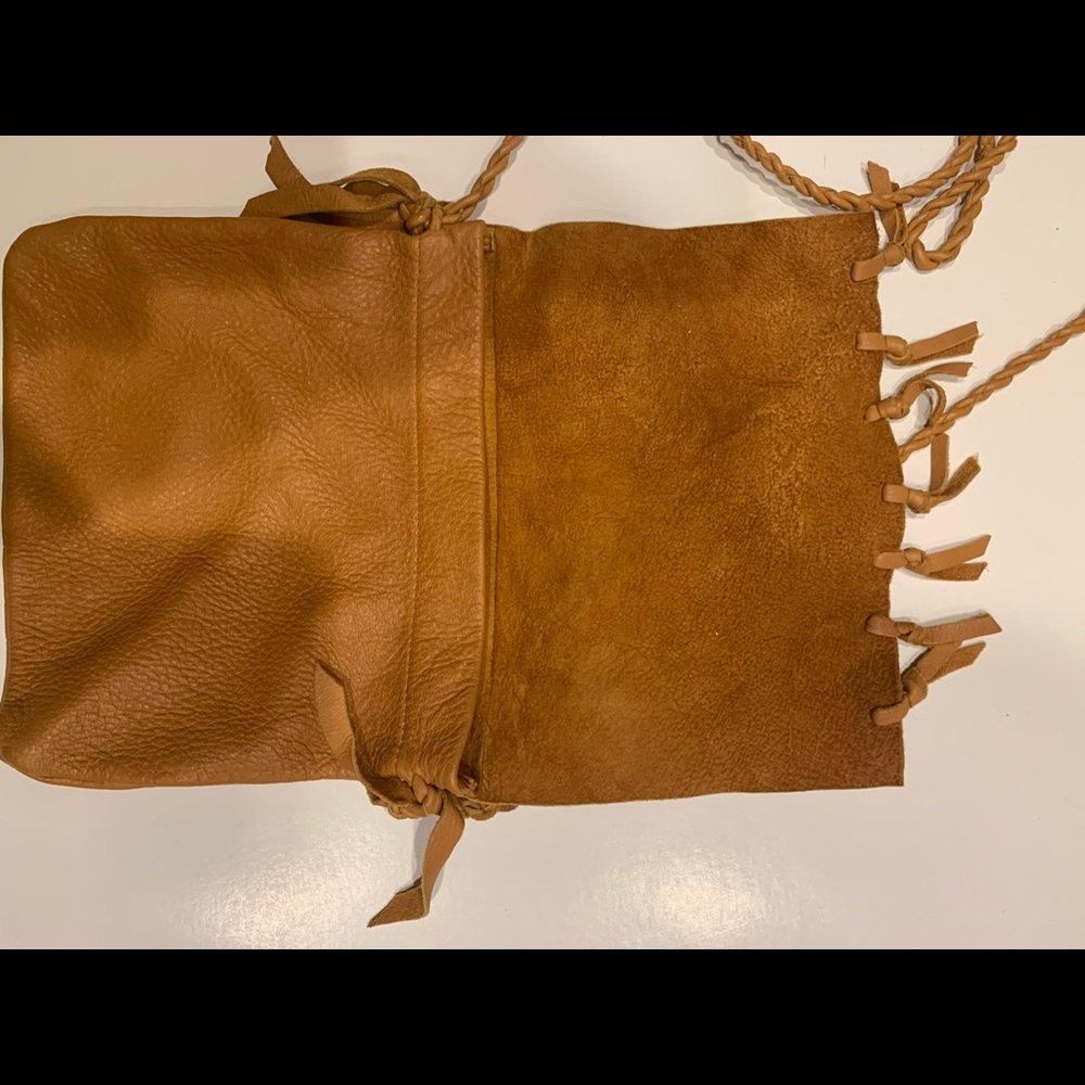 Real leather purse hand painted. - Picture 2 of 2